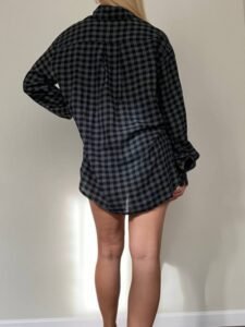 Prailginti marškiniai " Dark grey" - Image 2