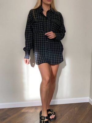 Prailginti marškiniai " Dark grey"