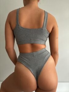 Set with panties  "VELabel Grey" - Image 2