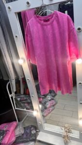 Marškinėliai oversize pink - Image 4