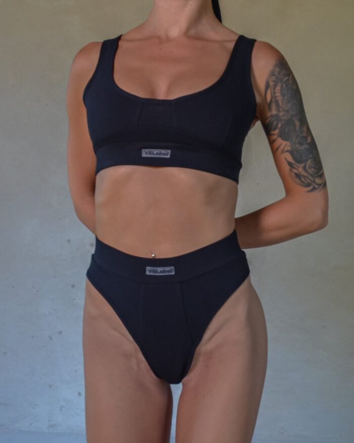 Set with panties „VELABEL BLACK” - Image 3