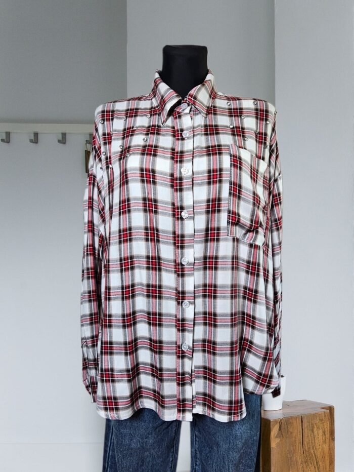 Marškiniai su akmenukais "In red" - Image 4