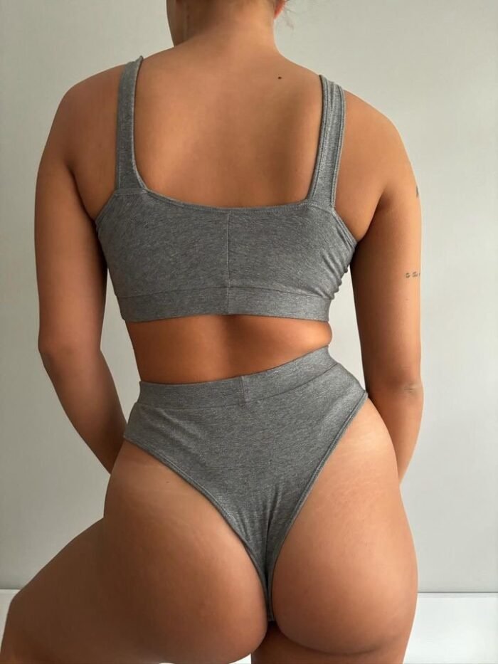 Set with panties  "VELabel Grey" - Image 2