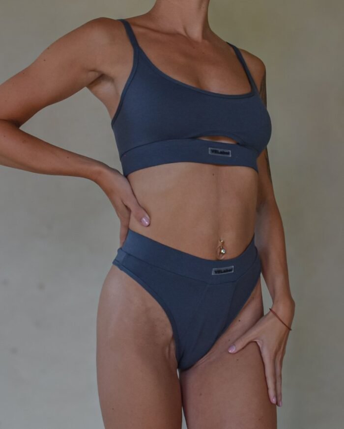 Set with panties " VELabel Slim Graphite" - Image 3